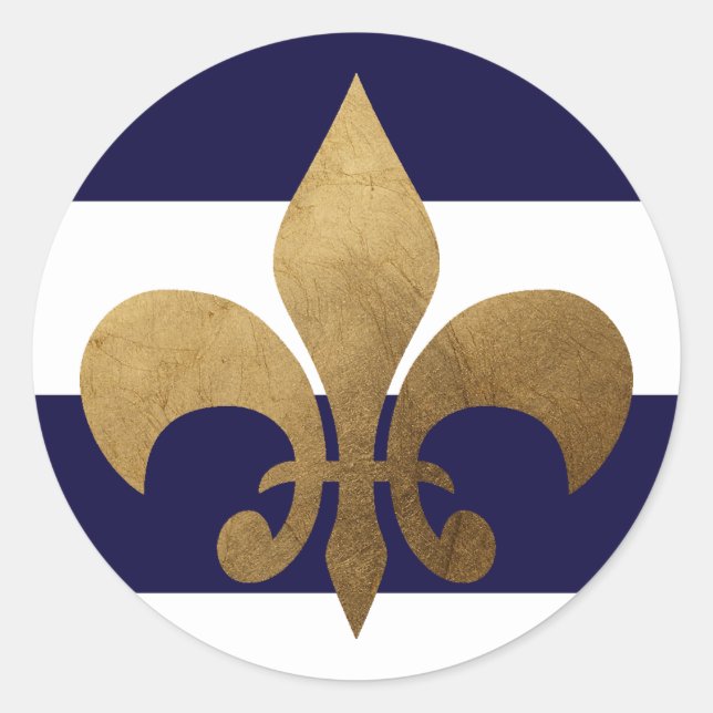 Adesivo Redondo 20 - 1,5 Envelope Selo Moderno Marinho Branco (Frente)