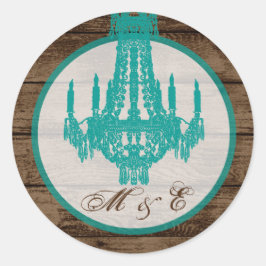 Adesivo Redondo 20 - 1.5 Envelope Selo Russo Ocidental Chandelier