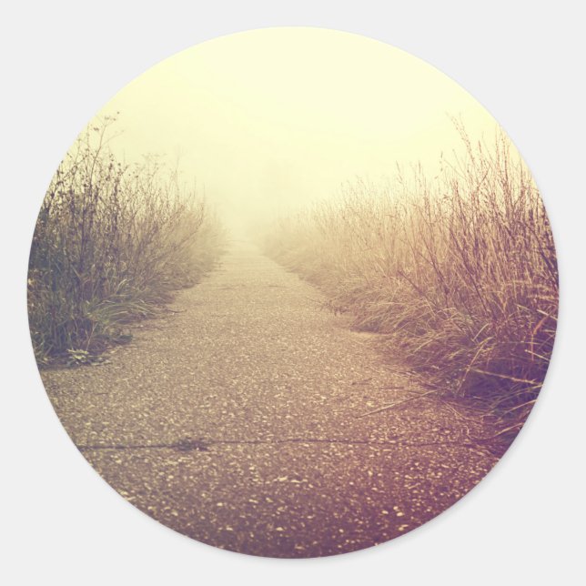 Adesivo Redondo 20 - 1.5 Envelope Selo Sunrise Caminho da Via Pa (Frente)