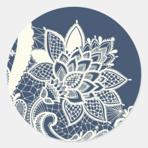 Adesivo Redondo 20 - 1.5 Envelope Selo Vintage Vintage Vitoriian L