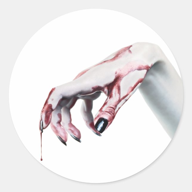 Adesivo Redondo 20 - 1.5 Envelope Selo Zombie Vampiro vampiro (Frente)