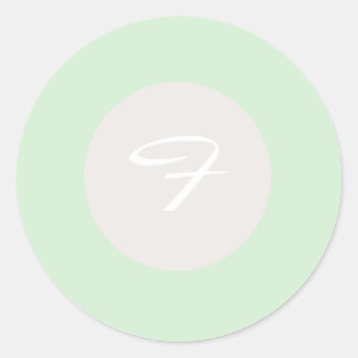 Adesivo Redondo 20 - 1.5 Envelope Verde & Orquídea