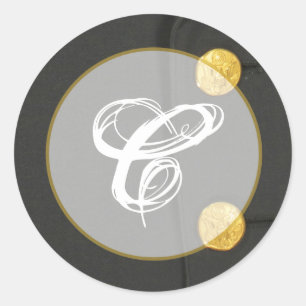 Adesivo Redondo 20 - 1.5 Envelope VESTIDO DO EXÉRCITO DE Selo VERD