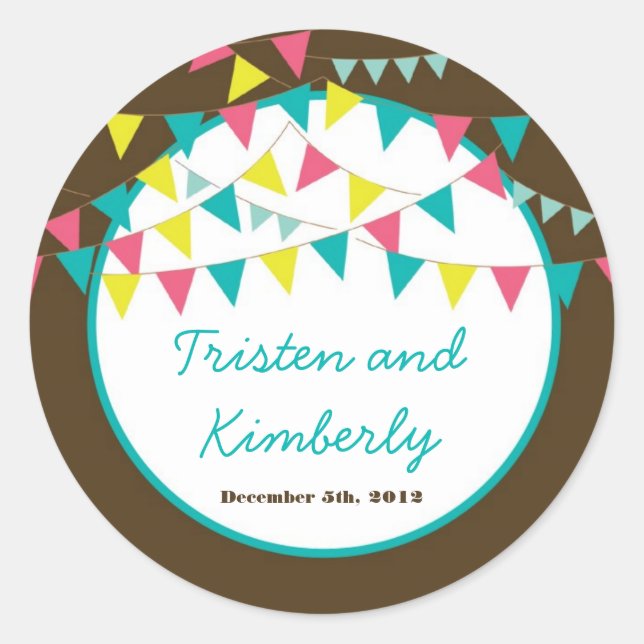 Adesivo Redondo 20 - 1,5" Favor Autocolantes Amplia Bicicleta (Frente)