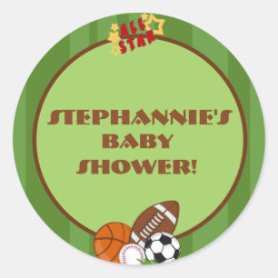 Adesivo Redondo 20 - 1,5" Favor Stickers All-Star Verde