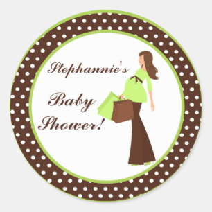 Adesivo Redondo 20 - 1,5" Favor Stickers Green Mod Bolinhas