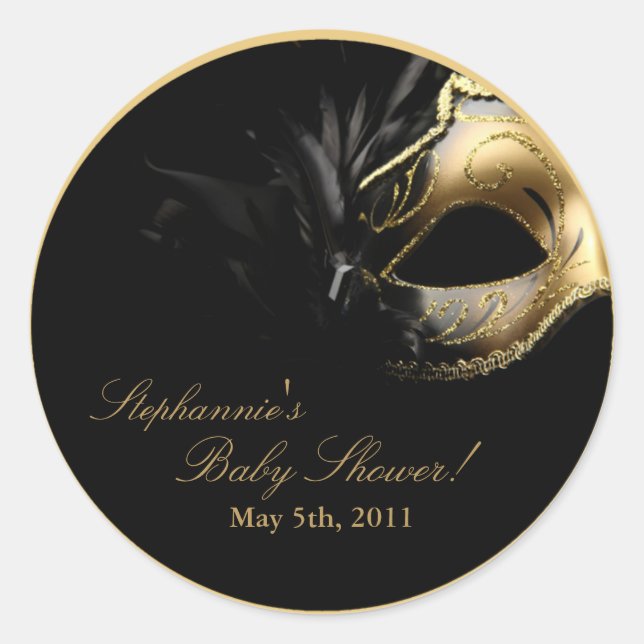 Adesivo Redondo 20 - 1,5" Favor Stickers Mascarada Máscara Sweet 1 (Frente)