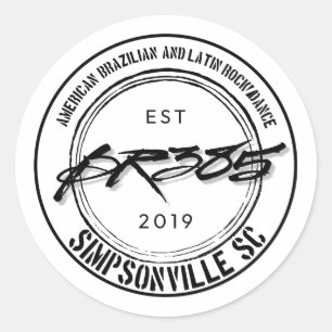 Adesivo Redondo 20 embalagens pequenas autocolantes, logotipo2