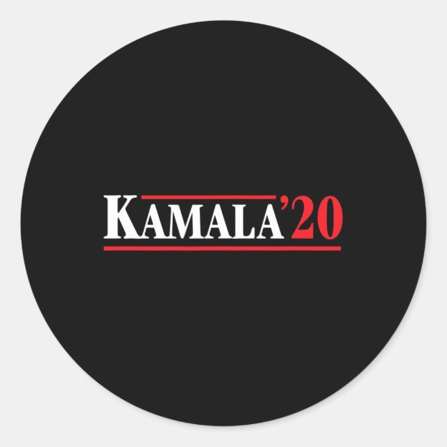 Adesivo Redondo 20 Kamala Harris 2020 (Frente)