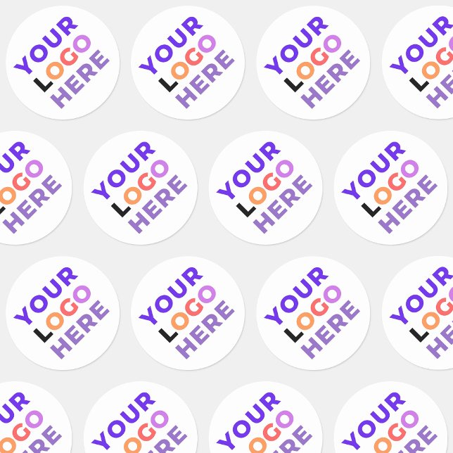 Adesivo Redondo 20 Logotipo Empresarial Personalizado da Empresa | (simple promotional stickers
)