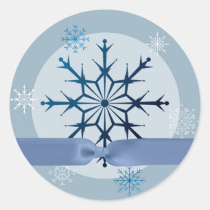 Adesivo Redondo 20 - o envelope de 1,5 polegadas sela o inverno