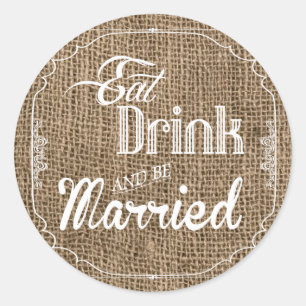 Adesivo Redondo 20 - o selo de 1,5 envelopes come a bebida seja