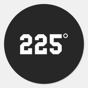 Adesivo Redondo 225 Graus De Carne De Fumar De Churrasco