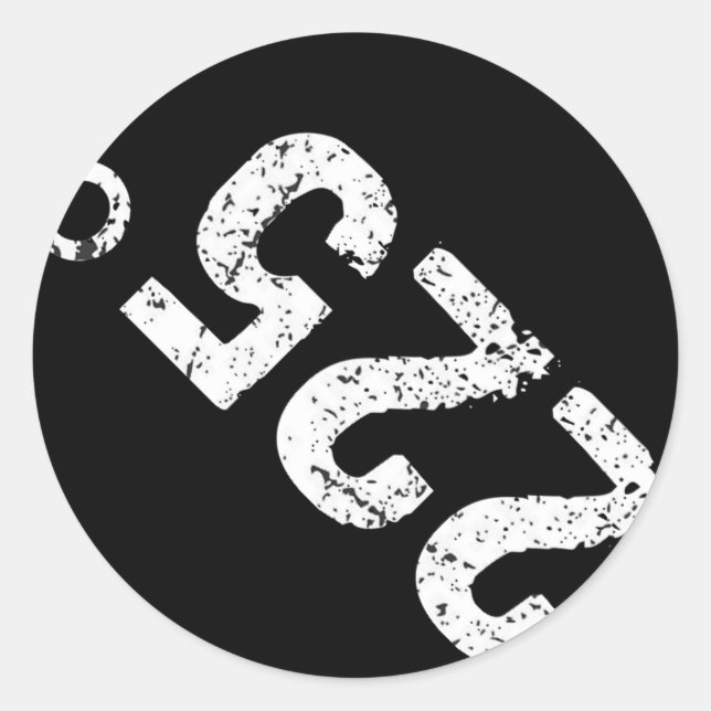 Adesivo Redondo 225 Graus Engraçados De Churrasco Engraçado (Frente)