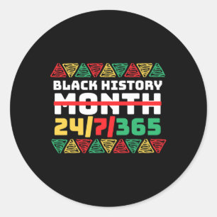 Adesivo Redondo 247365 - Black History Month É O Ano Todo