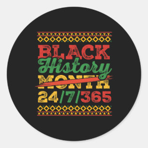 Adesivo Redondo 247365 Homens Mulheres Crianças Negra Hi