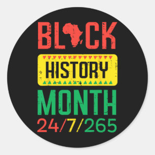 Adesivo Redondo 24 7 265 Homens do Orgulho Africano