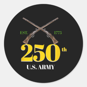 Adesivo Redondo 250 Aniversário do Exército