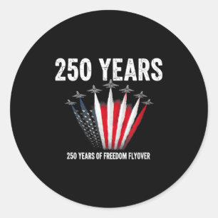 Adesivo Redondo 250 anos americano 1776 2026 250º aniversário EUA 