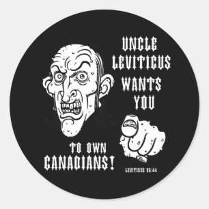 Adesivo Redondo 25:44 de Leviticus
