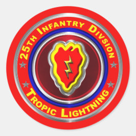 Adesivo Redondo 25 Divisão de Infantaria "Relâmpagos Tropicais"