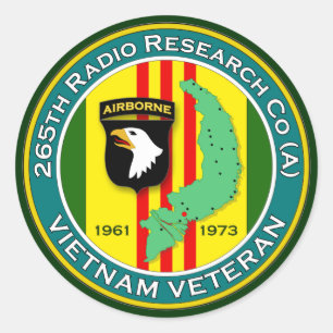 Adesivo Redondo 265th RRC - ASA Vietnam