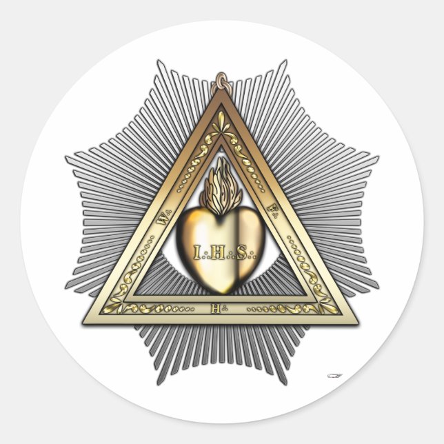 Adesivo Redondo 26.o grau: Amigo e Irmão Eterno (Frente)