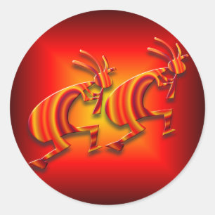 Adesivo Redondo 2 Kokopelli nº 73
