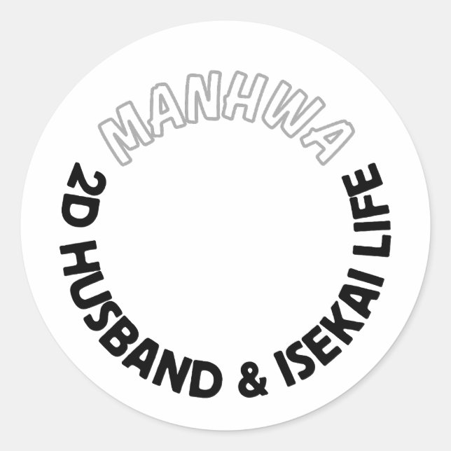 Adesivo Redondo 2d husband and isekai life sticker | manhwa sticke (Frente)