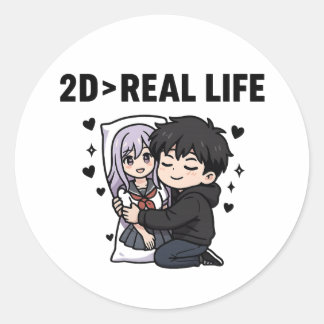 Adesivo Redondo 2D > Vida Real