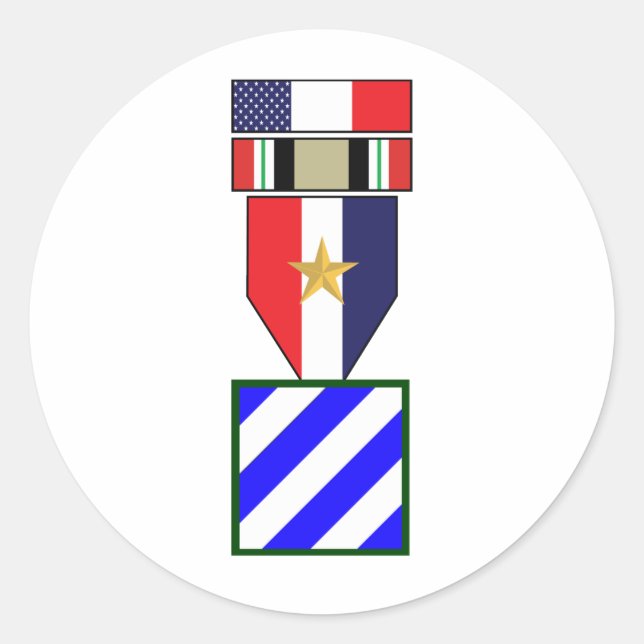 Adesivo Redondo 3ª Divisão de Infantaria Campanha de Guerra no Ira (Frente)