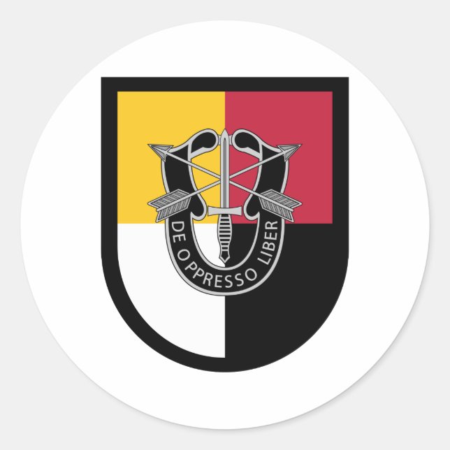 Adesivo Redondo 3º Grupo de Forças Especiais Flash (Frente)