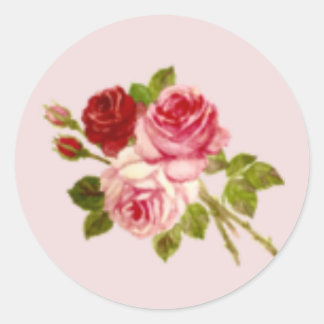 ADESIVO REDONDO 3つのバラのシール