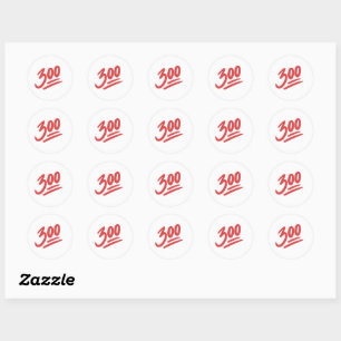 Adesivo Redondo 300 Emoji   Pontuação do jogo perfeito para a Boli
