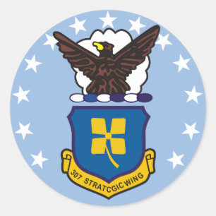 Adesivo Redondo 307th Asa estratégica