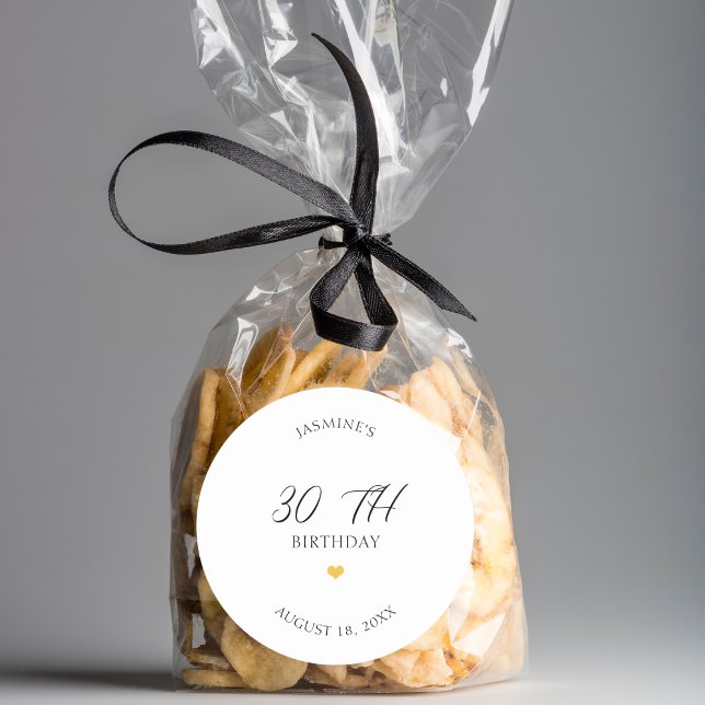 Adesivo Redondo 30 10º 20 40º 50º Festa de aniversário 60º 70 (Criador carregado)