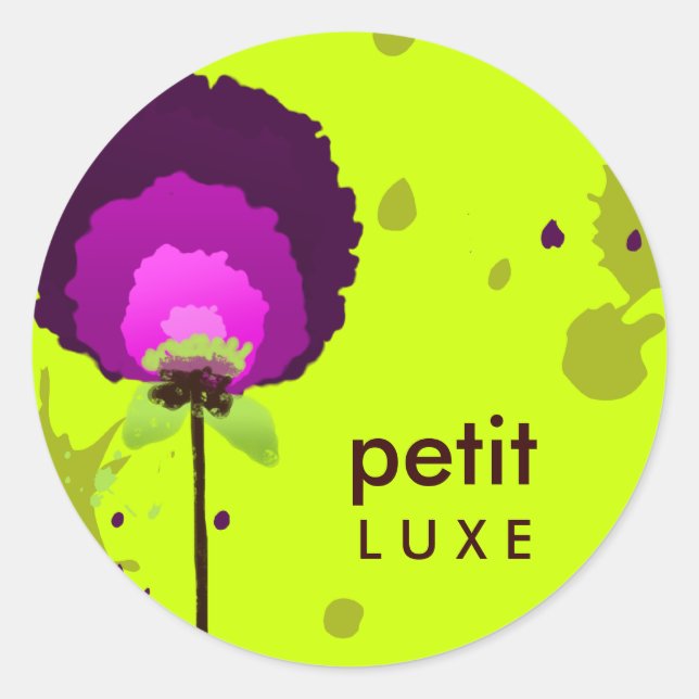 Adesivo Redondo 311 Aluring Purple Allium Neon Green (Frente)