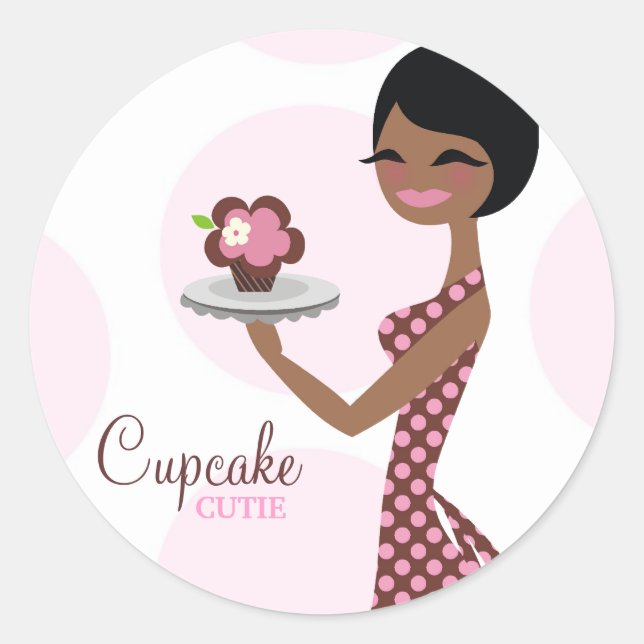 Adesivo Redondo 311-Carmella, Cupcake Cutie Sticker (Frente)