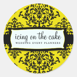 Adesivo Redondo 311-Icing no bolo - abelha