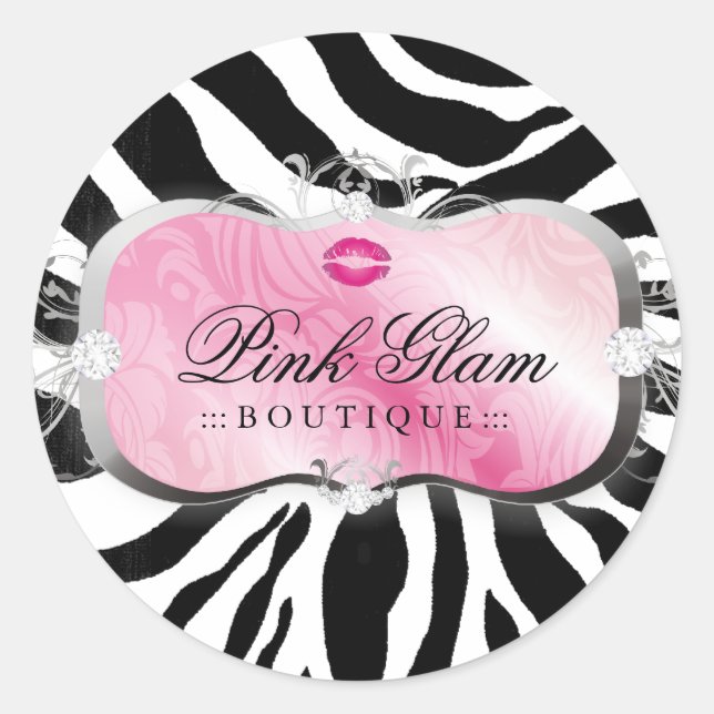 Adesivo Redondo 311 Lavish Pink Kisses Sassy Sweets (Frente)