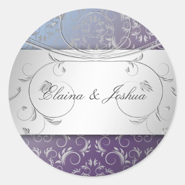 Adesivo Redondo 311-Silver Divine Hydrangea Sticker (Frente)