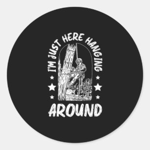 Adesivo Redondo 31.Arborista para aparador de árvores