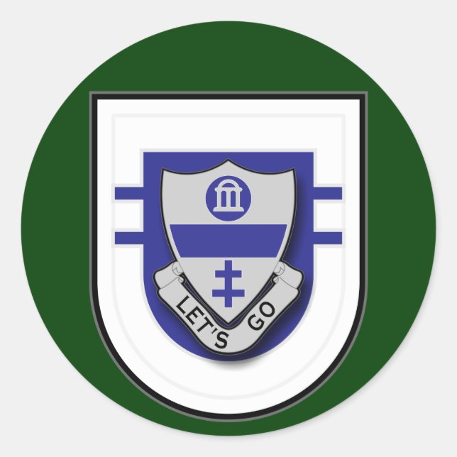 Adesivo Redondo 325th Regimento de infantaria - 2d flash do (Frente)