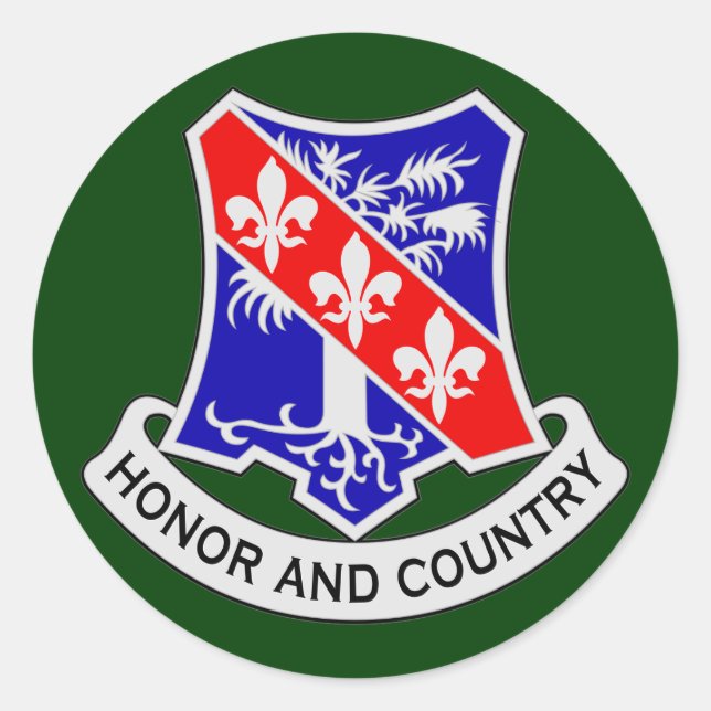 Adesivo Redondo 327.º Regimento de Infantaria (Airborne) DUI (Frente)