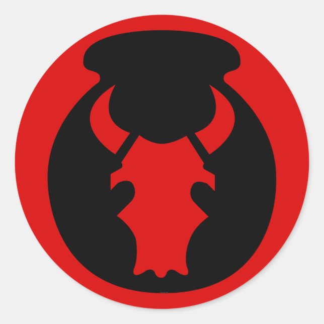 Adesivo Redondo 34ª Divisão de Infantaria do Exército (Frente)