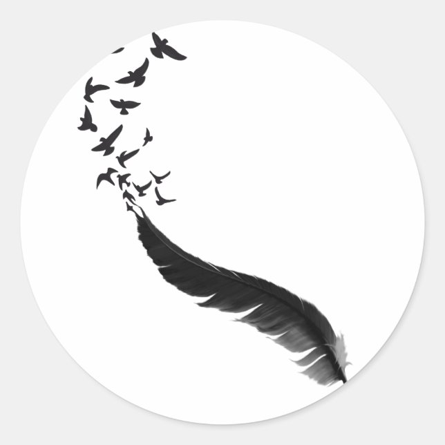 Adesivo Redondo 3947367_15653147_feder_voegel_oring.png (Frente)