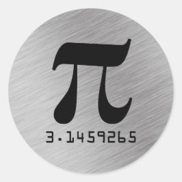Adesivo Redondo 3.1459265 Pi Constante Matemática