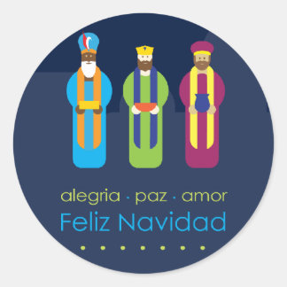 Adesivo Redondo 3 Reyes