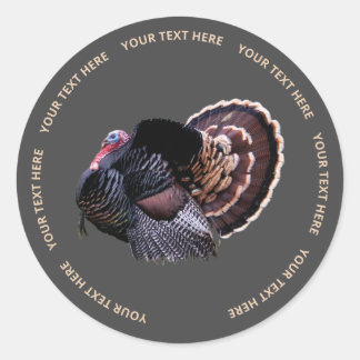 Adesivo Redondo 3" Round Wild Turkey Sticker