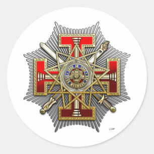 Adesivo Redondo 3ó Grau: Inspector Geral grande soberano